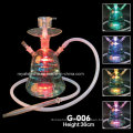 Novo estilo Clear All Mazaya cachimbo de vidro com LED